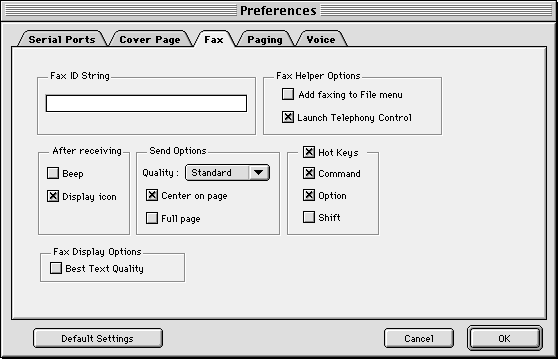 [Fax Setup]